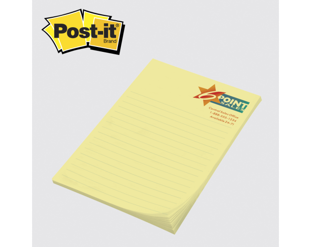 Custom Printed Post-it® Notes (4"x6") 25 Sheets