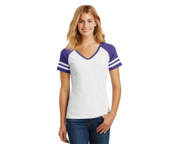Ladies' District® Game V-Neck Tee Shirt