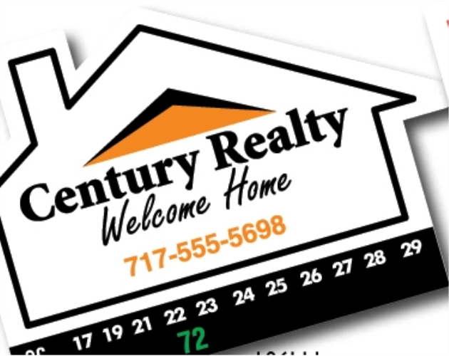 Large House Thermometer Magnet