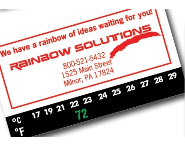 Business Card Thermometer Magnet