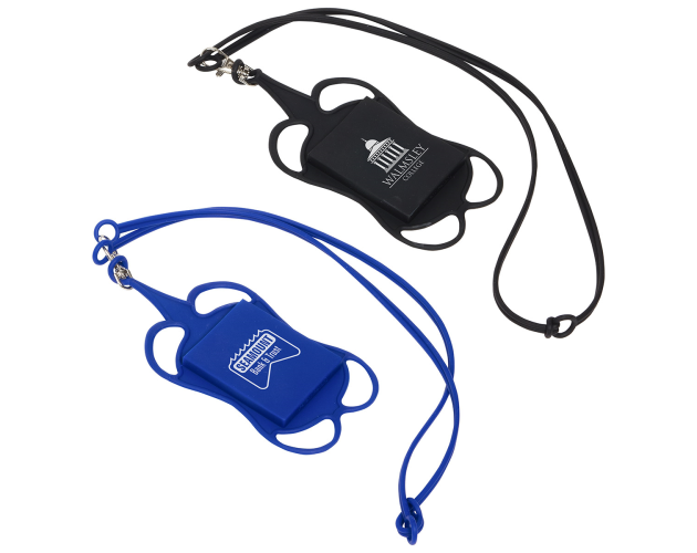 Silicone Lanyard Smart Phone and Card Holder