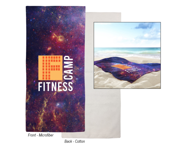 Dual-Sided Microfiber Beach Towel