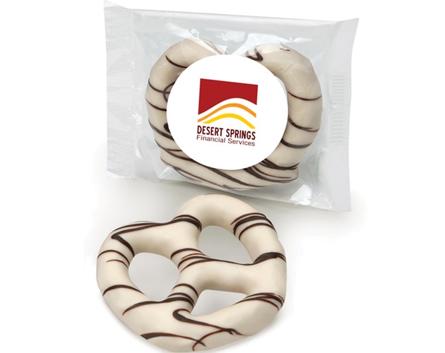 White Chocolate Dipped Pretzel