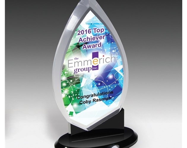 Century Acrylic Awards- Screen Print - (5 1/2"x9 1/2"x3 1/2")