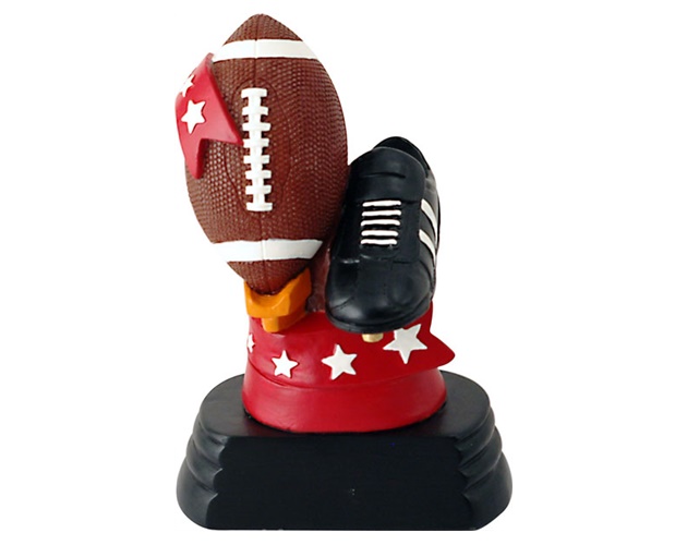 5.25 All Star Football On Ribbon Trophy