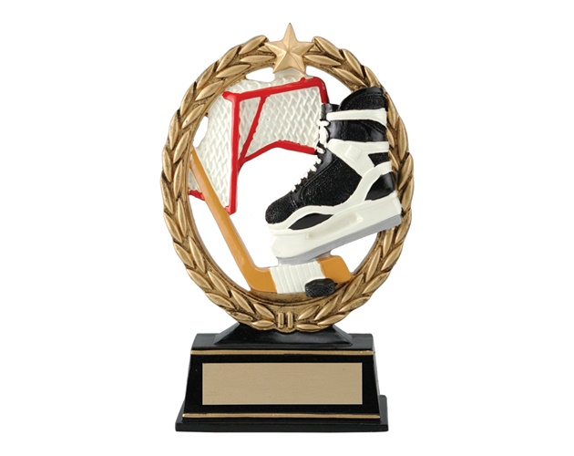 7.5 Negative Space Hockey Trophy