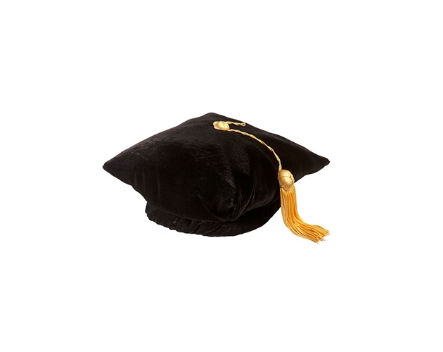 Deluxe College Graduation Tam (4 Sided - w/Attached Gold Bullion)