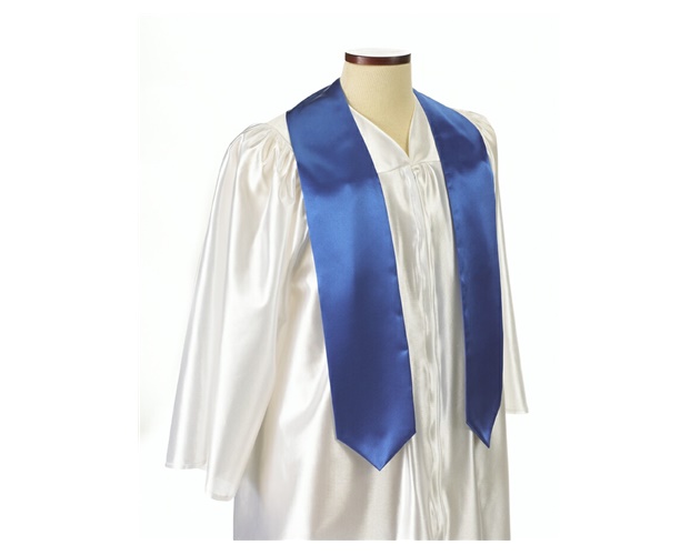 Extra Long Royal Blue Graduation Sash - 5"x72"