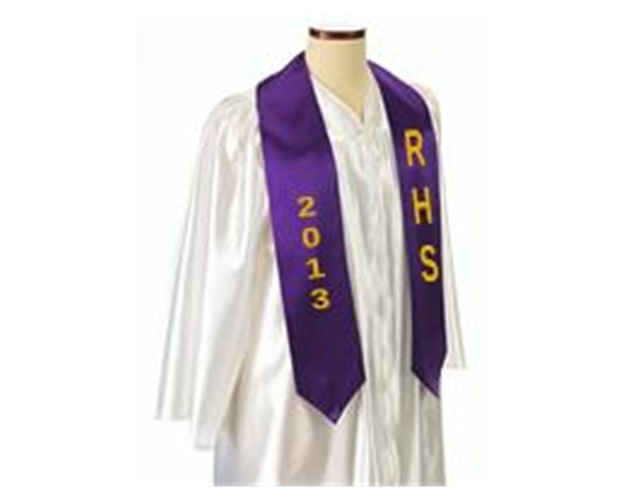 Custom 60" Graduation Sash - Purple