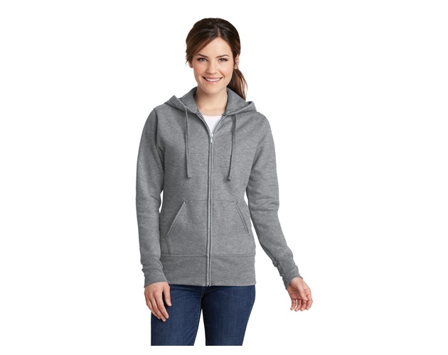 Port & Company® Ladies' Core Fleece Full-Zip Hooded Sweatshirt