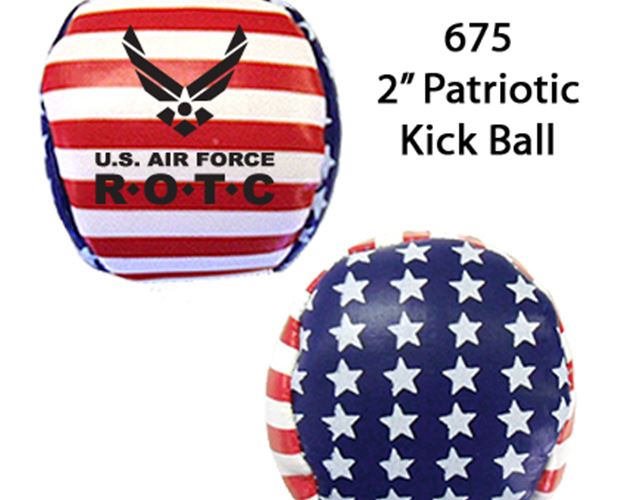 Patriotic Stars & Stripes Soft Squeezable Kick Ball