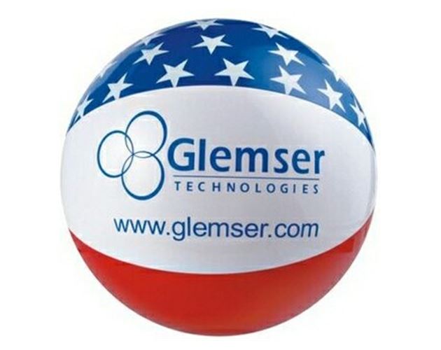16" Inflatable Patriotic Star Beach Ball