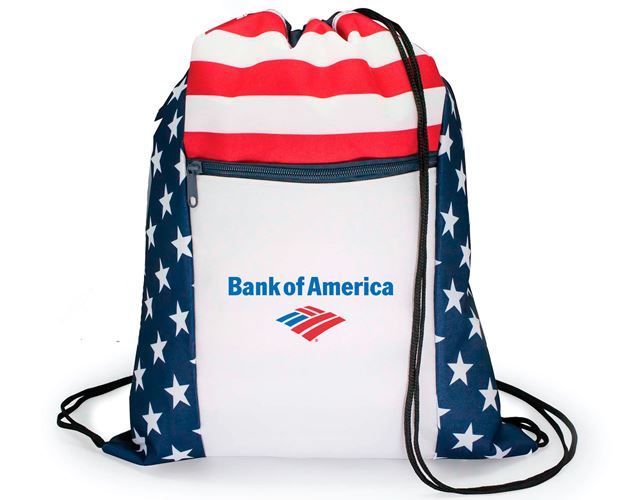Patriotic Drawstring Backpack