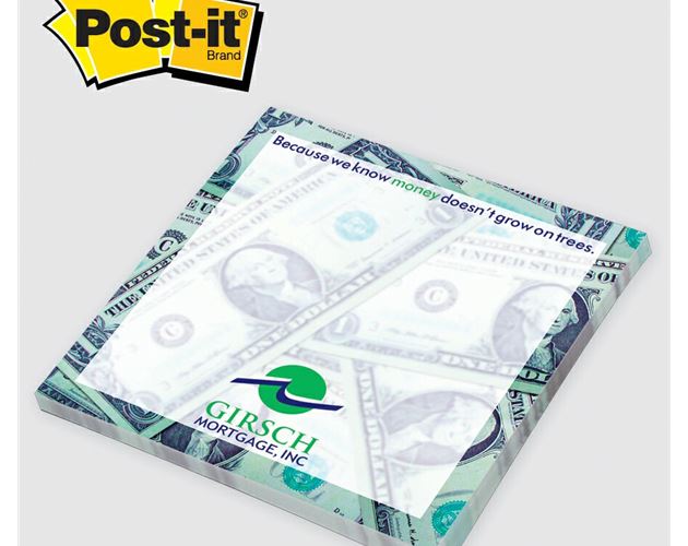 Custom Printed Post-it® Notes (4"x4") 25 Sheets