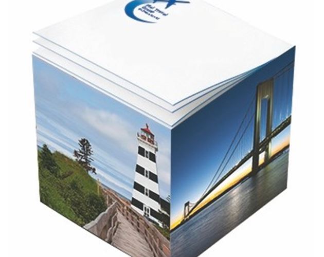 Post-it® Custom Printed Noted Full Cube (3 3/8"x3 3/8"x3 3/8")