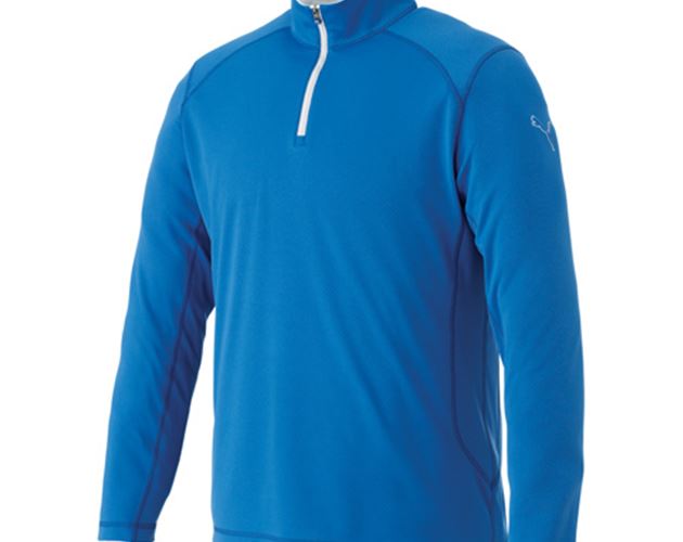 M - PUMA Golf Tech Qtr Zip Top