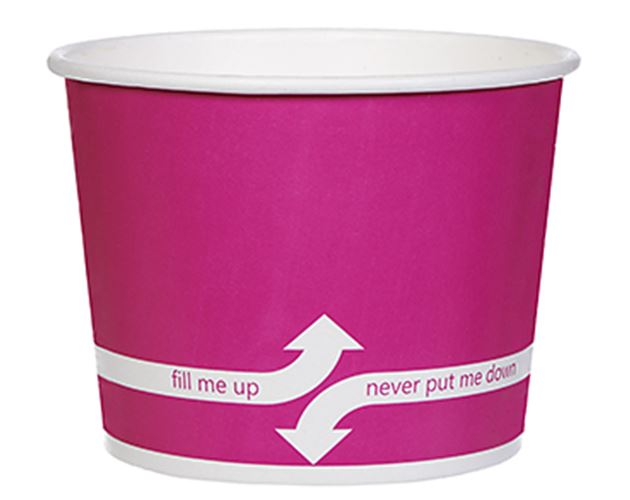 32 Oz. Paper Dessert/ Food Cup - Flexographic Printed