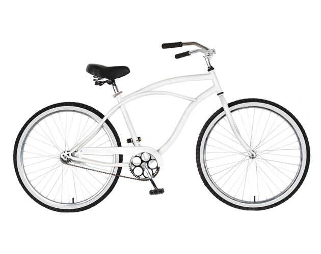 26" Beach Commander Cruiser - White