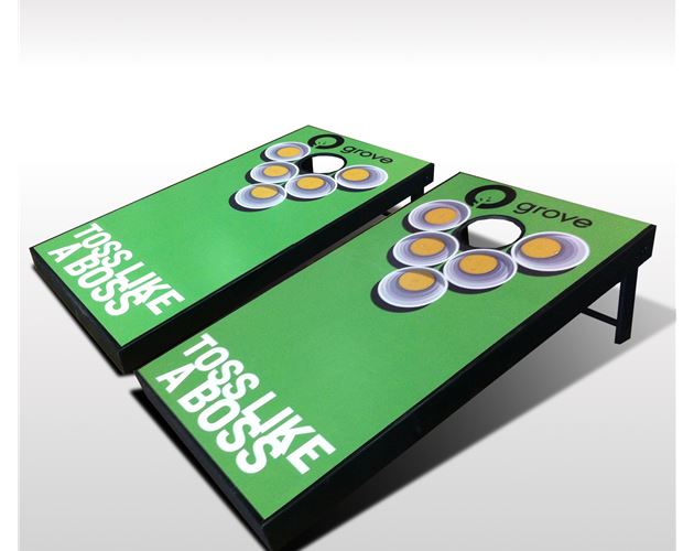 Regulation Cornhole Set w/4 Color Process Logo