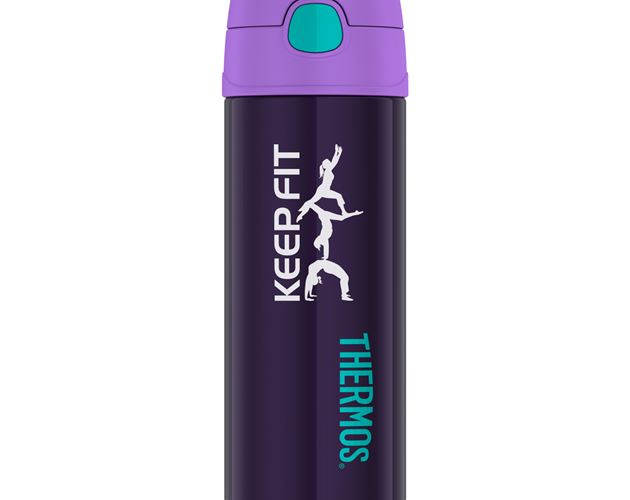 16 Oz. Thermos® FUNtainer® Stainless Steel Water Bottle w/Spout (Purple)