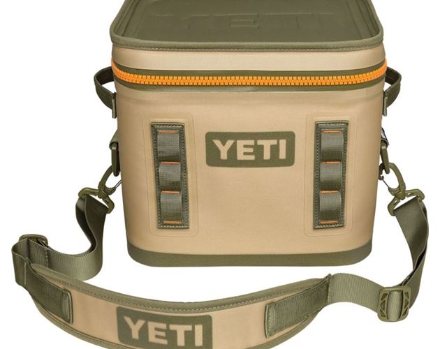YETI® HOPPER FLIP 12 - Field Tan/Blaze Orange