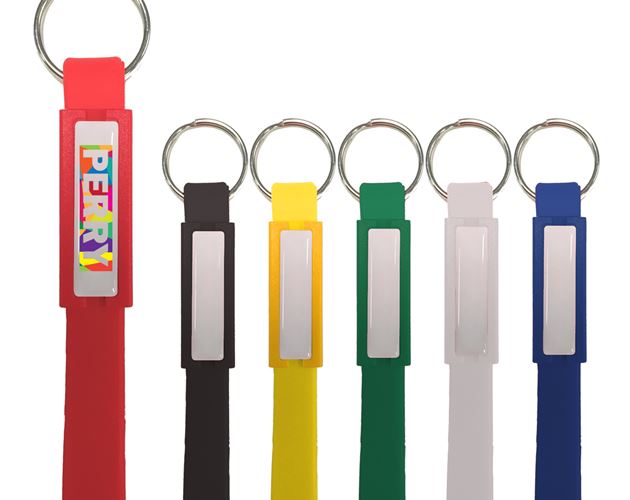Silicone Key Tag With Dome
