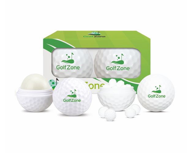 2pc Golf Ball Mint And Lip Balm Sleeve In Gift Box #PRBK
