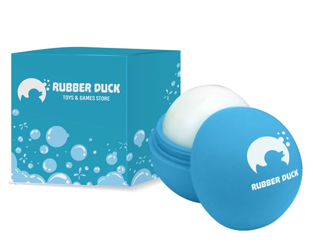 Rubber Lip Balm In Gift Box