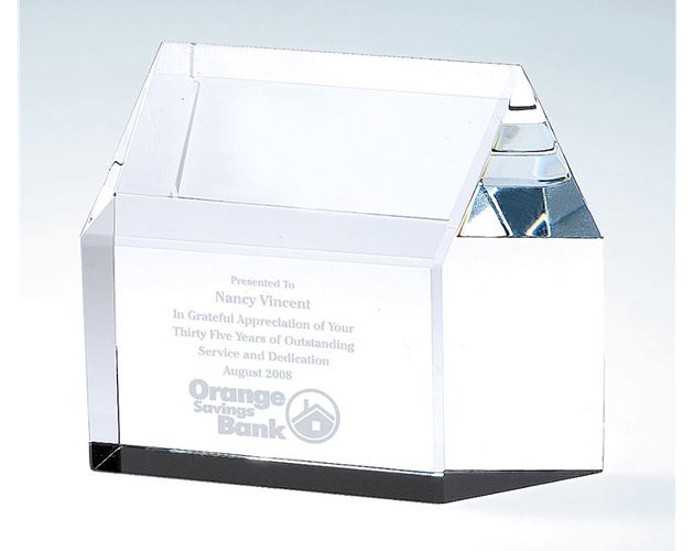 Optical Crystal Real Estate House Paperweight