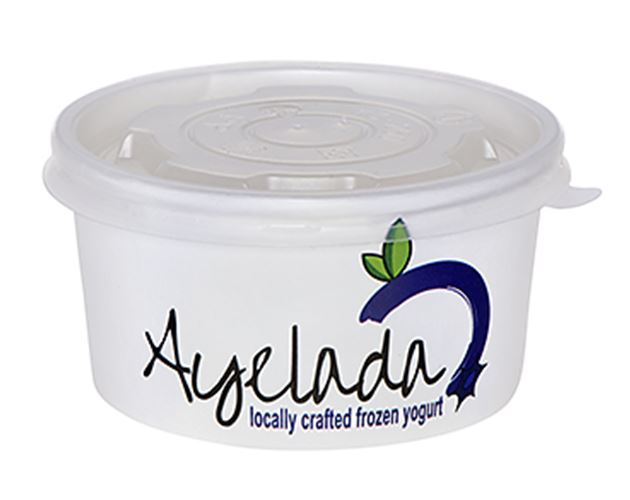 8 Oz. Paper Dessert/ Food Cup - Flexographic Printed