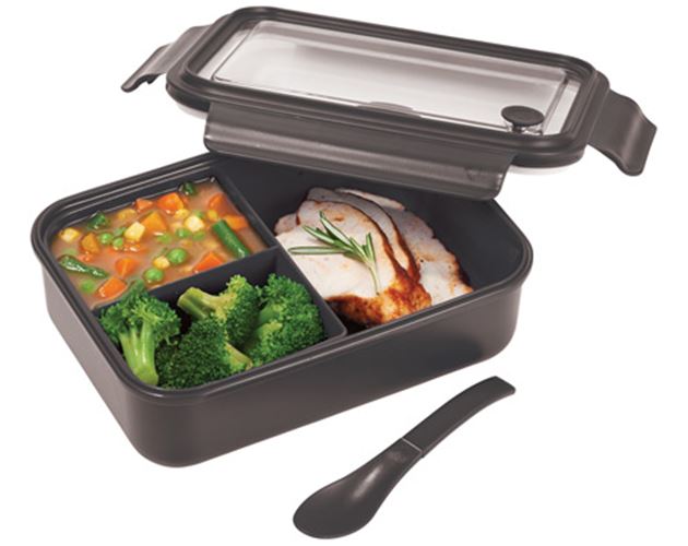 Three Compartment Food Storage Bento Box
