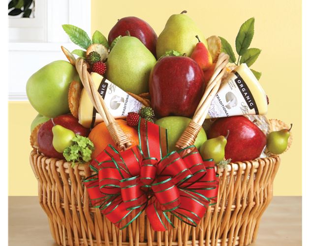 Farmers' Market Fruit & Cheese Gift Basket