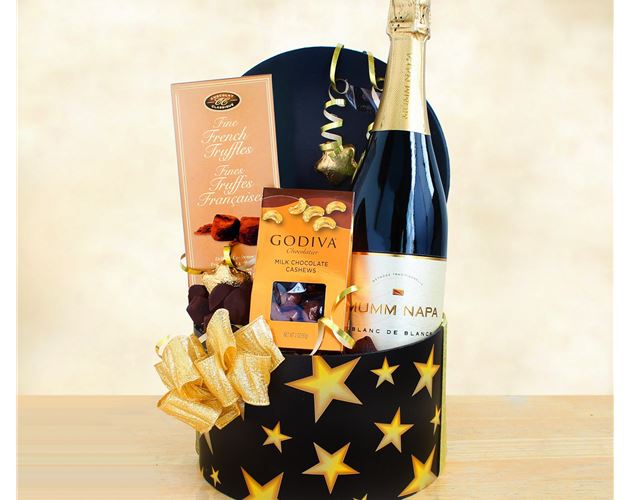 Mumms Napa Truffle Chocolate Star Box