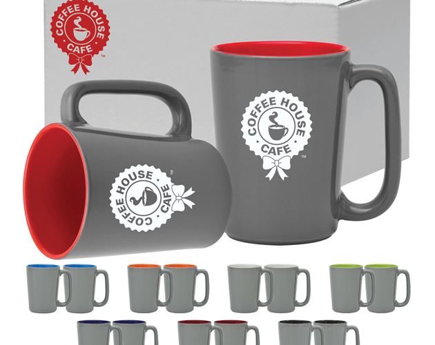 16 Oz. The Slat Series Mug Gift Set
