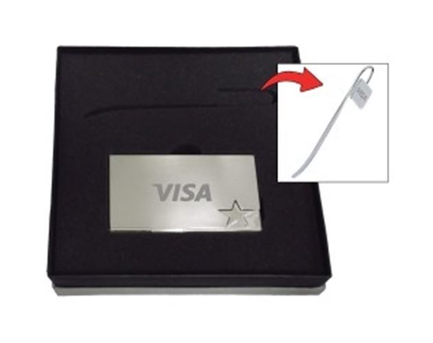 Cellini Gift Set w/ Bookmarks & Business Card Holder