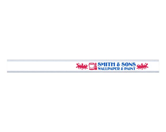 Made In The USA Carpenter 700™ Flat Medium Lead Solid Pencil (White)