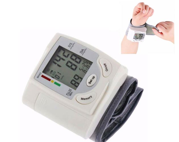 Wrist Blood Pressure Monitor & Heart Health Indicator