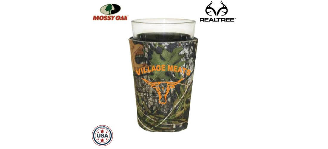 Mossy Oak or Realtree Camo Premium Collapsible Foam Pint Glass Insulators