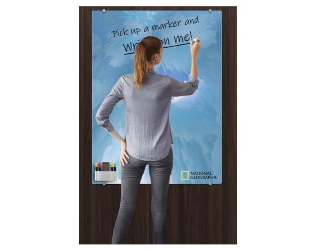Custom Magnetic Glass Whiteboard 3x4