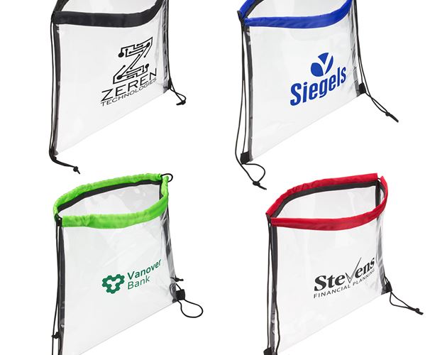 Clear Bag with Drawstring 