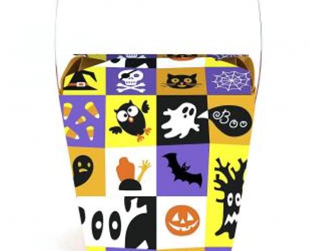 Halloween Square Themed Pint Sized Chinese Box