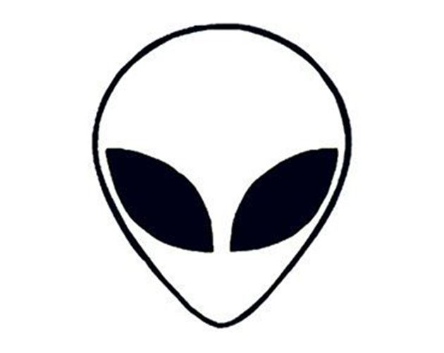 Glow in the Dark Alien Temporary Tattoo