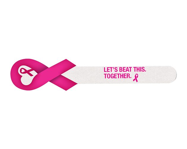Ribbon Emery Board for Breast Cancer Awareness