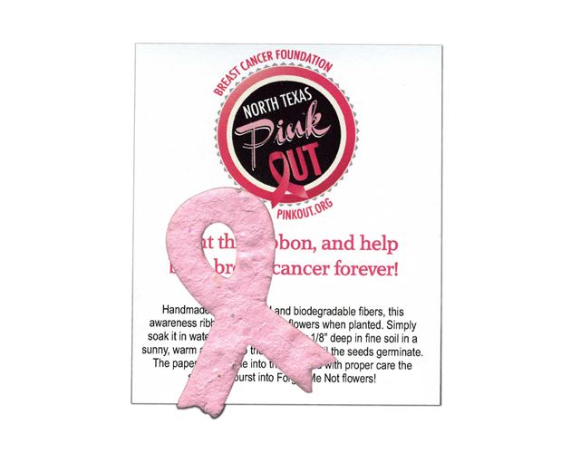 Awareness Ribbon Plantable Paper Mini w/ Embedded Wildflower Seed (2.25"x1.5")