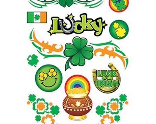 Luck of the Irish Temporary Tattoo Sheet