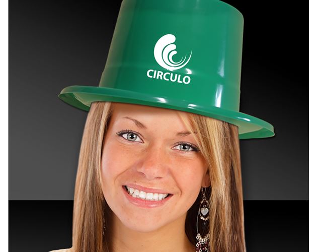 Green Plastic Top Hat