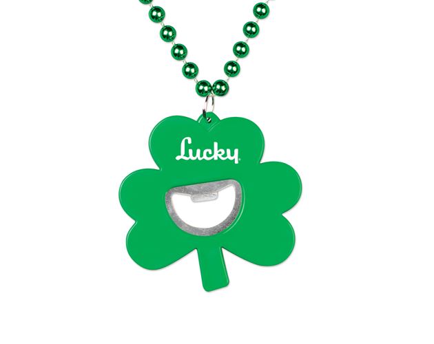 Shamrock Bottle Opener Medallion