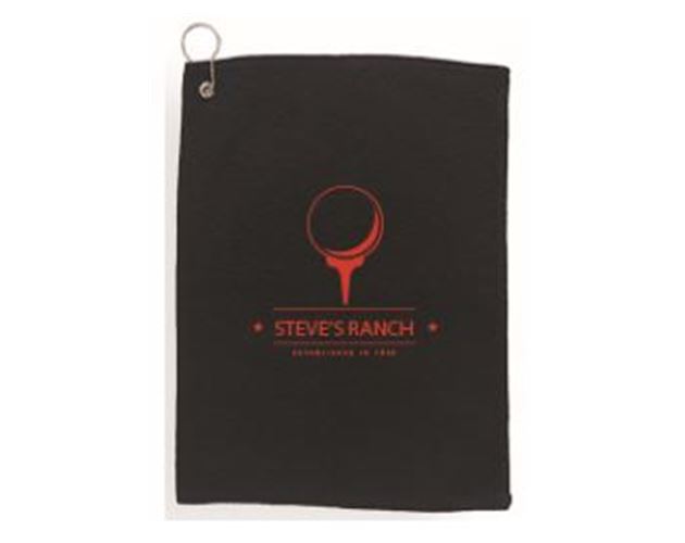 100% Cotton Terry Golf Towel with Grommet and Hook