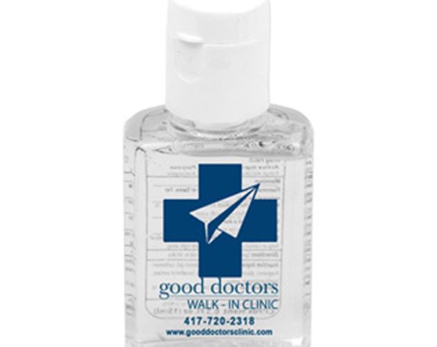 "SanPal S" 0.5 Oz. Compact Hand Sanitizer in Flip-Top Squeeze Bottle (Overseas)