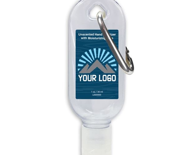 Hand Sanitizer Gel Tottle 1 fl oz w/ Carabiner